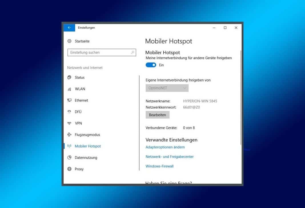 Windows 10 WLAN Hotspot Beitragsbild