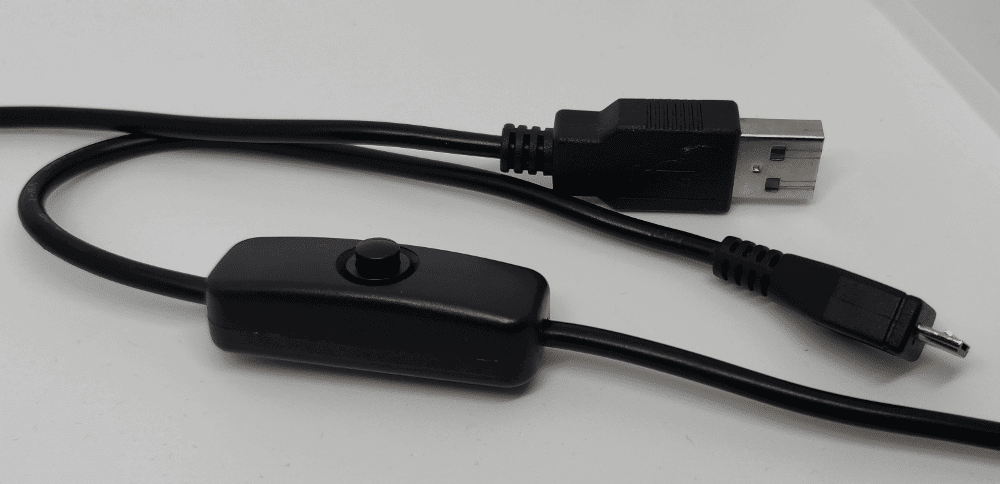 Raspberry Pi Kabel mit Schalter