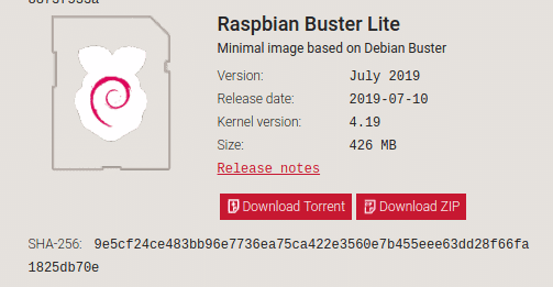 Download Raspbian Lite