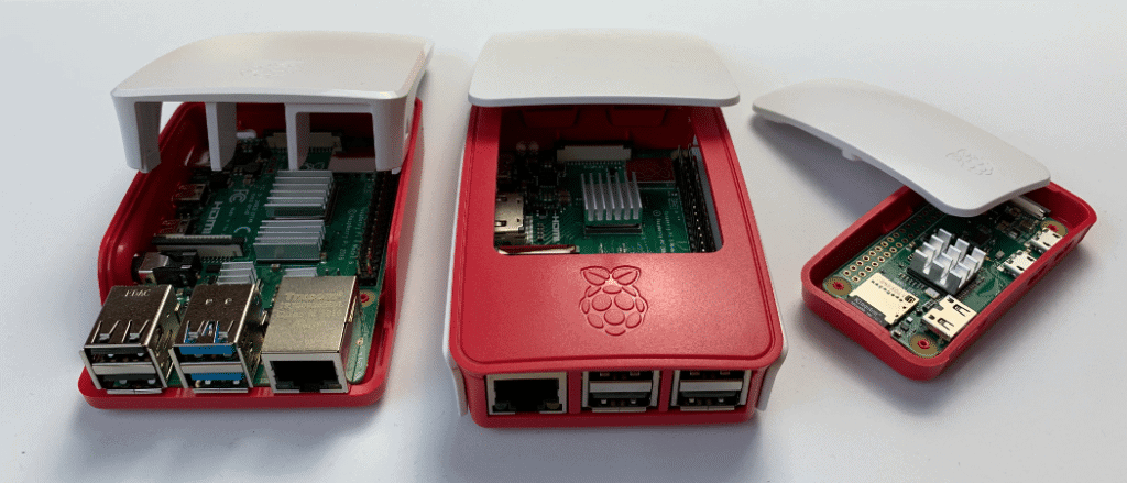 Raspberry Pi 4, Raspberry Pi 3B+ und Raspberry Pi zero W