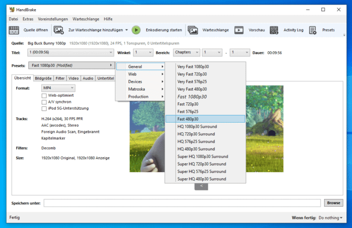handbrake presets handbrake presets