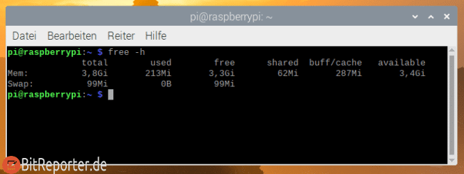 Ram Informationen am Raspberry Pi anzeigen