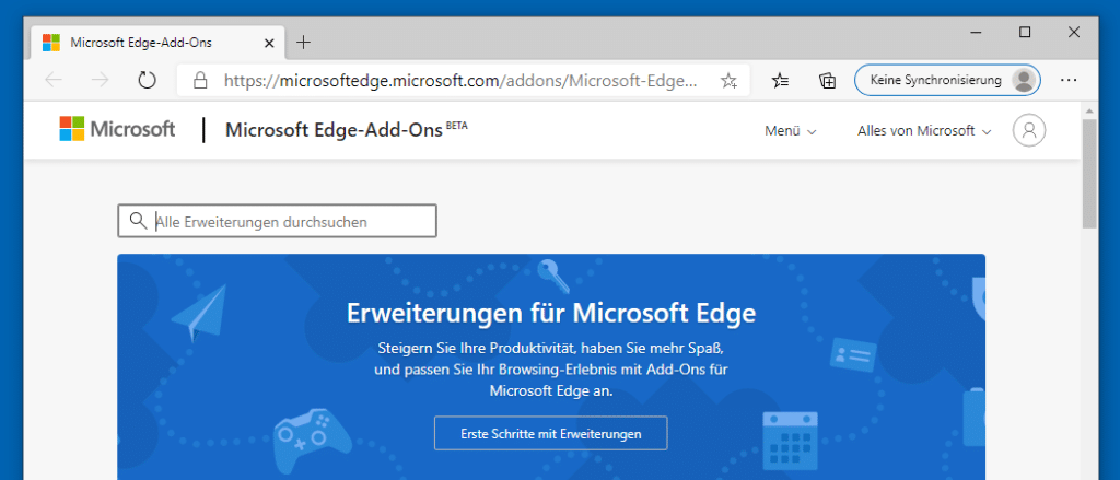 Add Ons Im Neuen Edge Browser Installieren Bitreporter