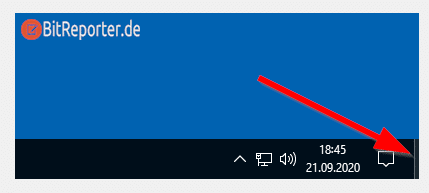 Desktop anzeigen Schaltfläche unter Windows 10