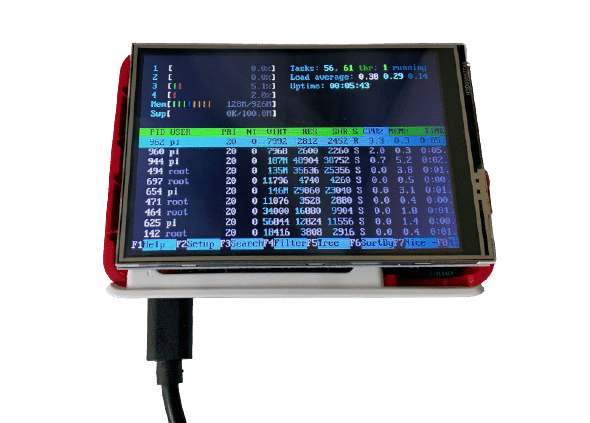 Raspberry Pi mit kleinem Display