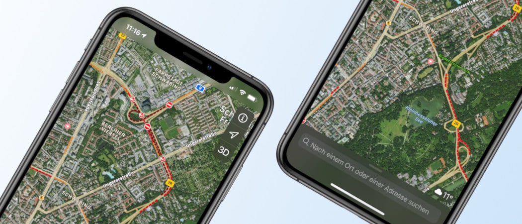 Verkehrsdaten in der Apple Karten App anzeigen