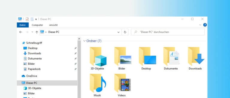 7 Wege den Windows Explorer zu öffnen
