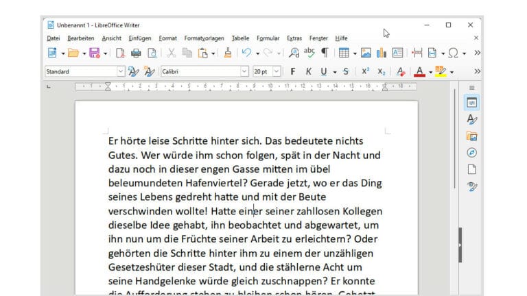 Blindtext mit Libre Office Writer generieren