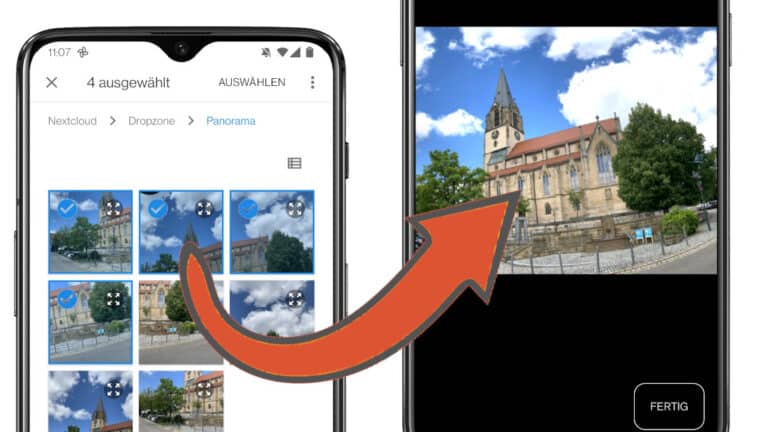 Panorama aus Einzelfotos erstellen (Android & iOS)