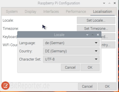 Raspberry Pi Sprache auf Deutsch umstellen.