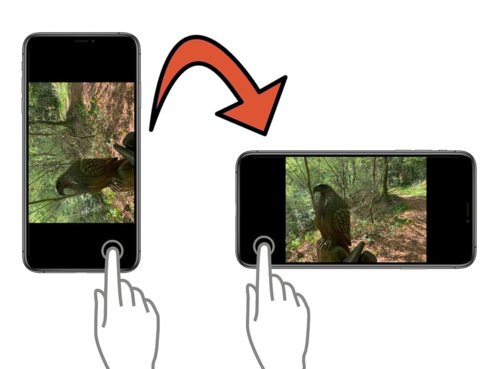 iPhone Bildschirm temporär beim Anzeigen von Bildern nicht drehen