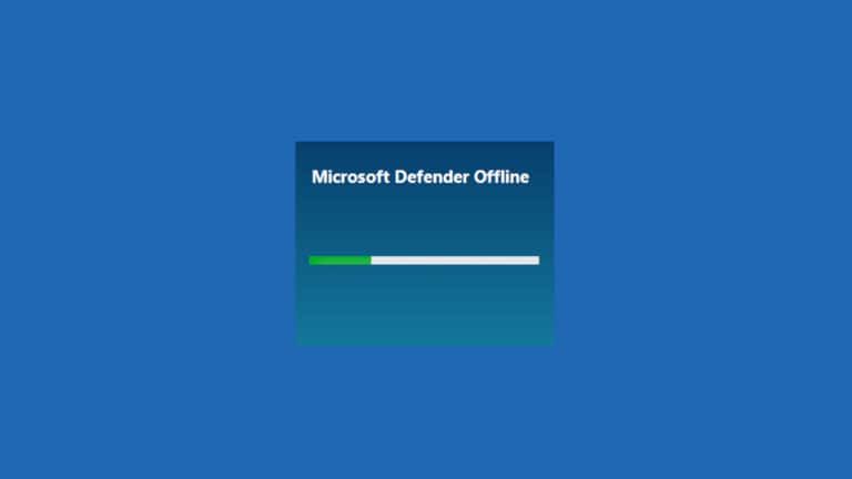 Offline Virenscan mit eingebautem Windows 11 Virenschutz