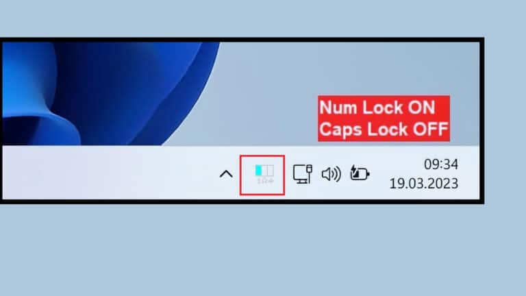 Caps Lock/Num Lock Status in Taskleiste anzeigen